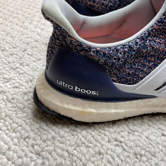 Adidas Blue Multicolor Ultra Boost 4.0 (BB6148) Women's Running Shoes Size 9 - Picture 10 of 16